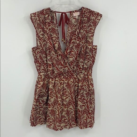 TRACY REESE NY women's M silk blend floral blouse - Picture 1 of 7